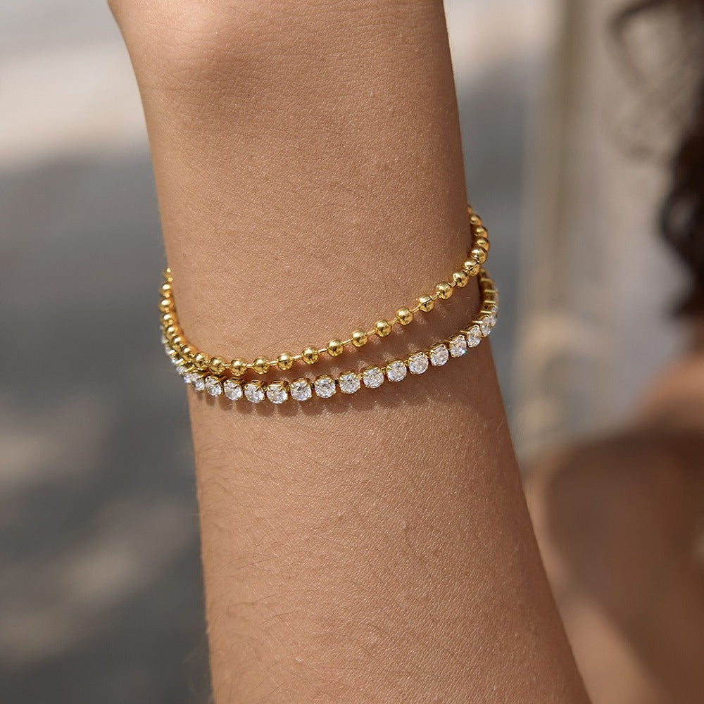 Double Row Tennis Bracelet