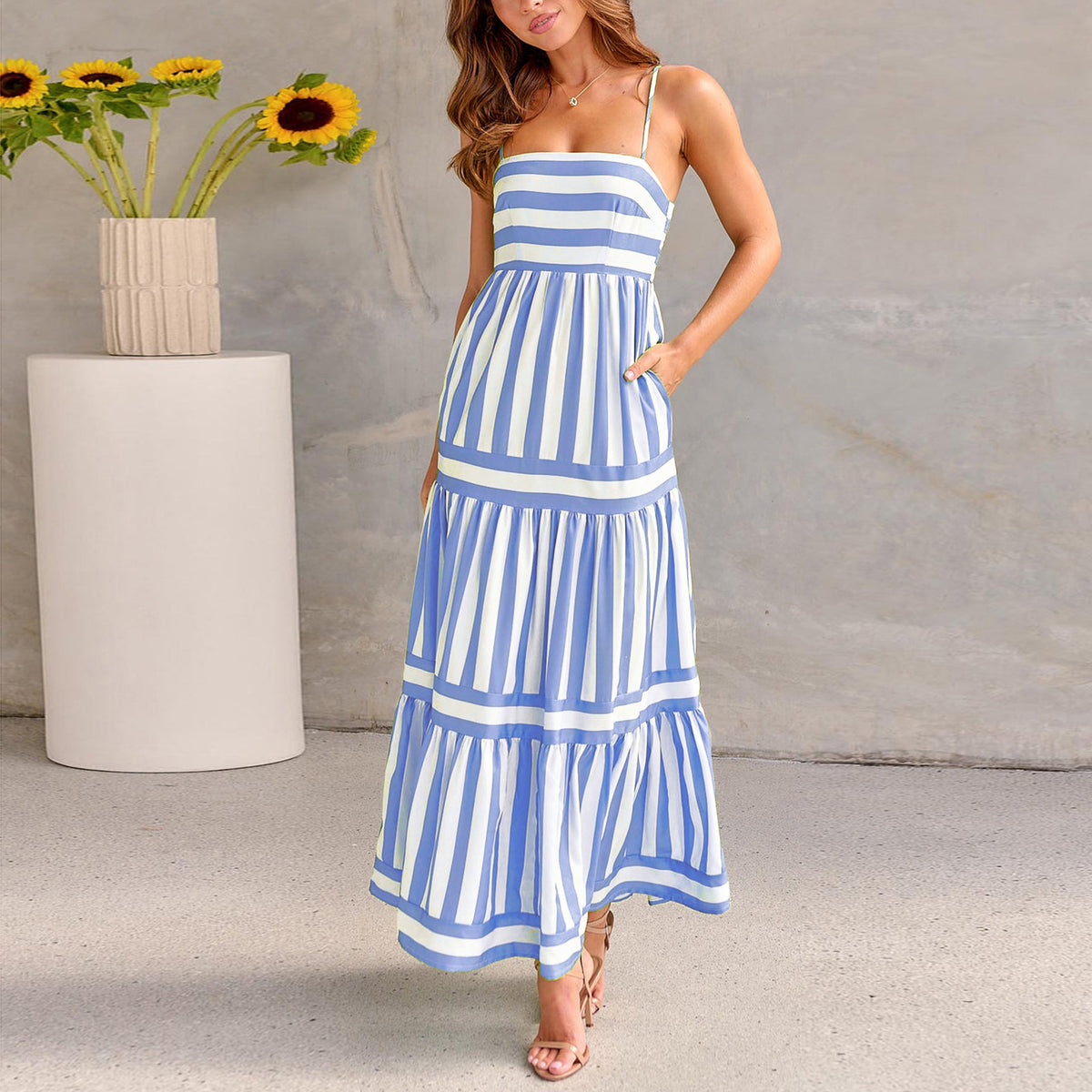 Summer Sleeveless Dress  Evening Party Outfit For Women