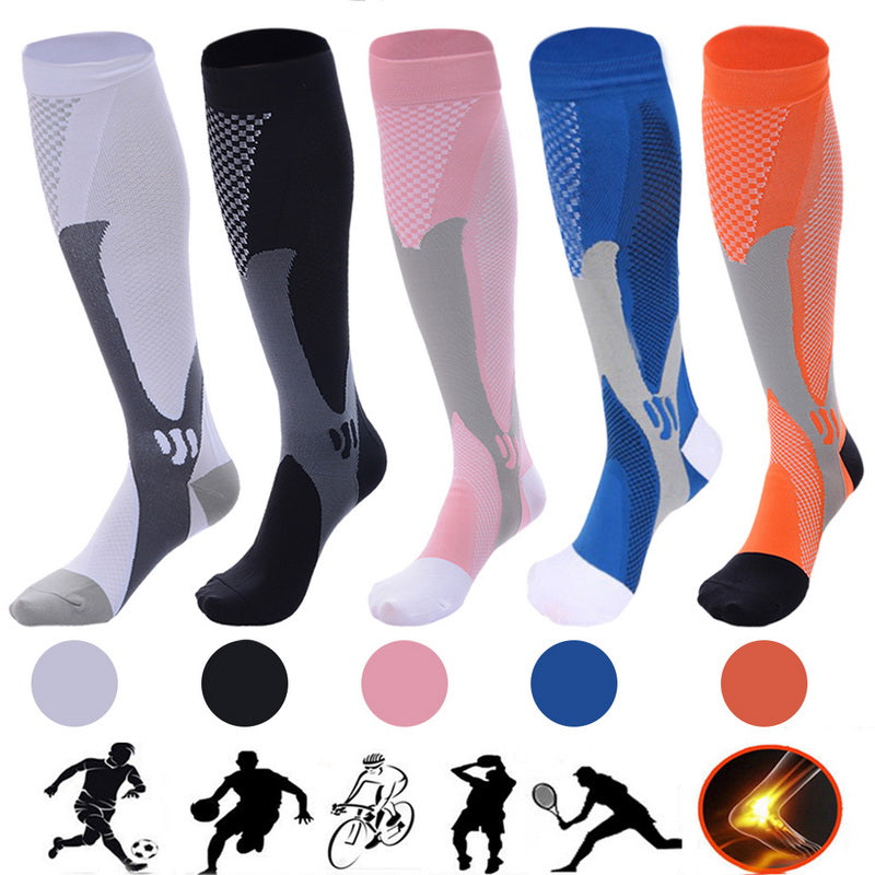 Compression Socks Athletic Fit For Running Flight Travel Boost Stamina Circulation Socks