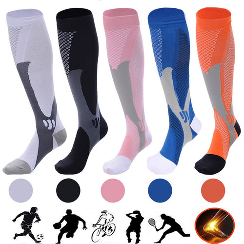 Compression Socks Athletic Fit For Running Flight Travel Boost Stamina Circulation Socks
