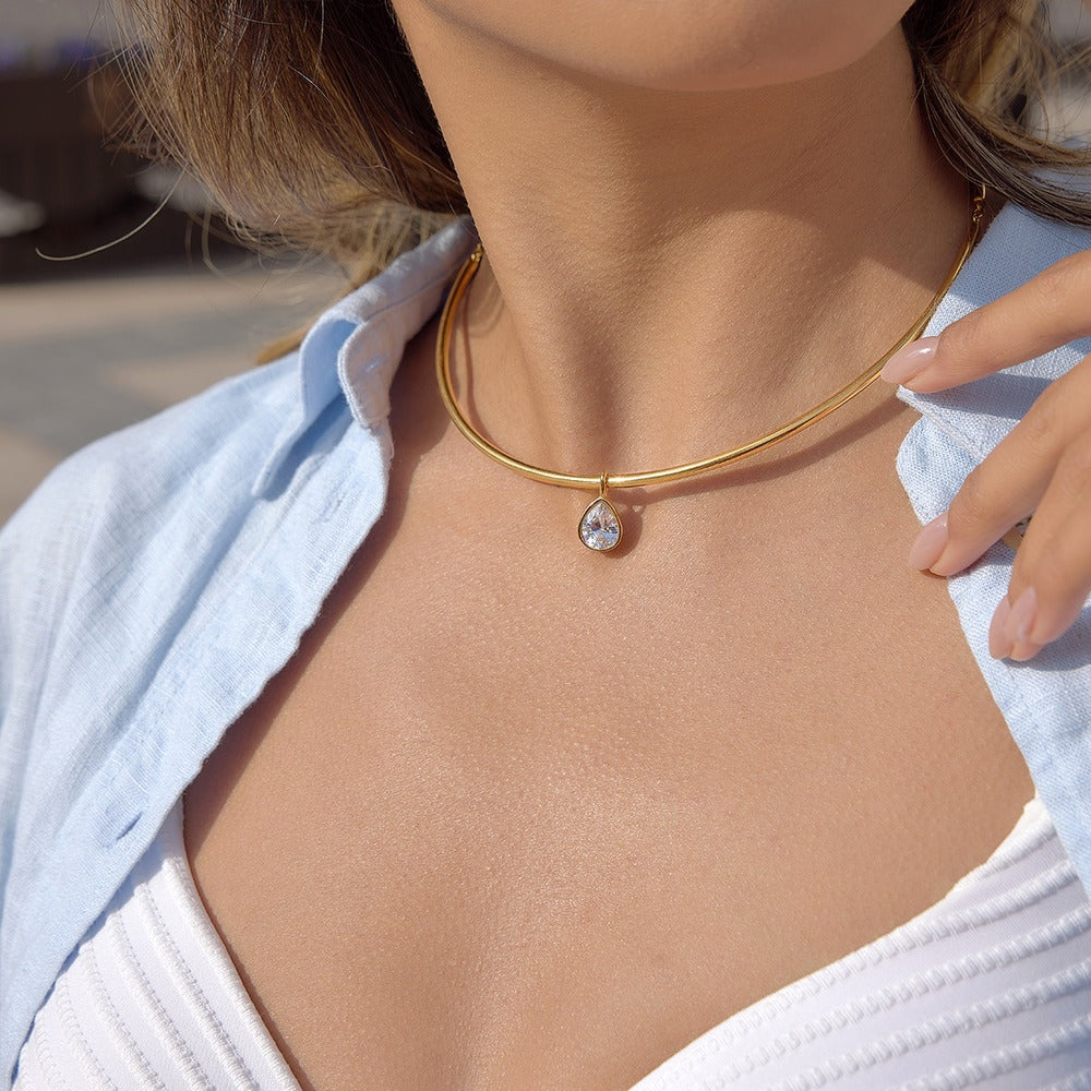 Zircon Choker Necklace Collection