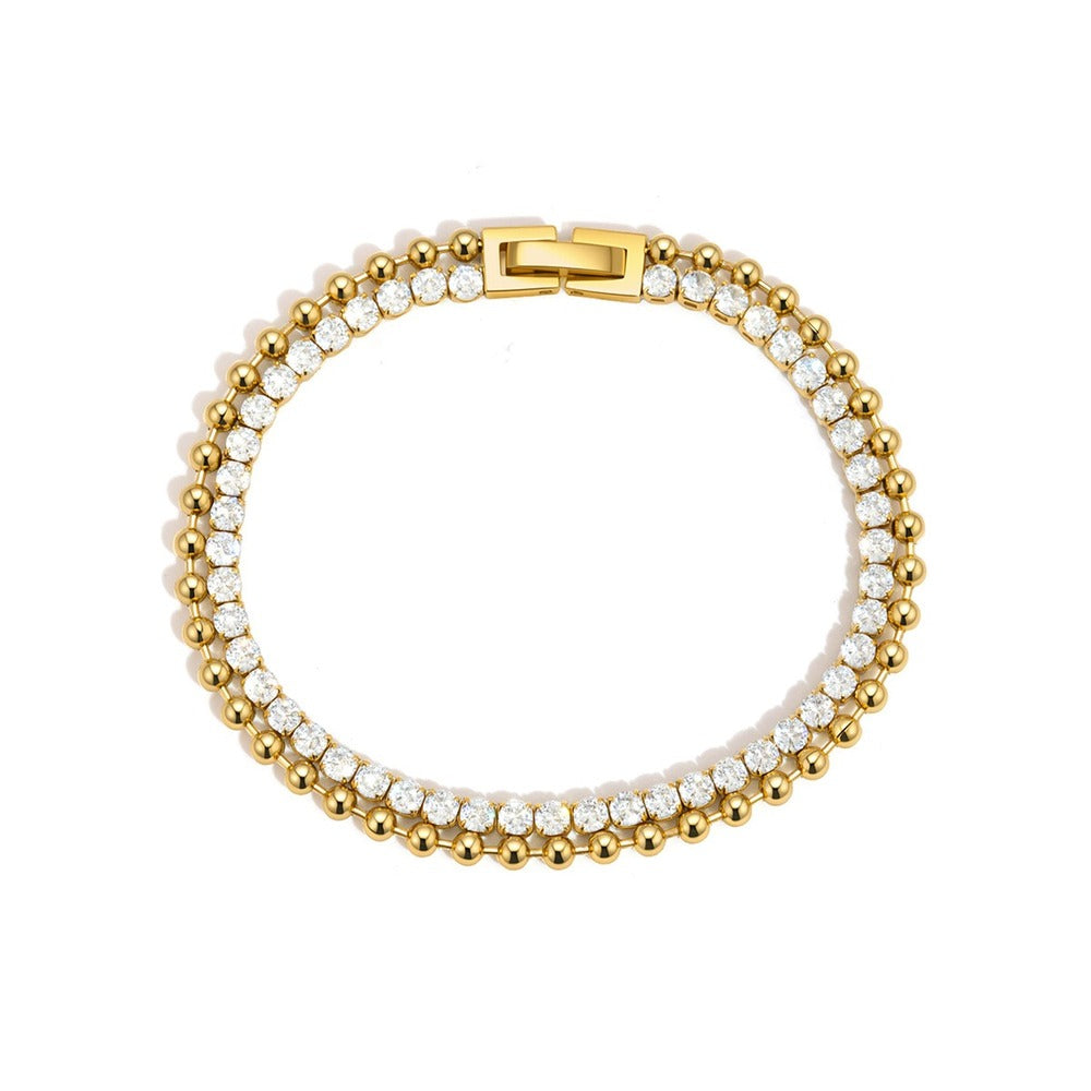 Double Row Tennis Bracelet