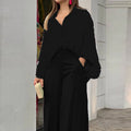 Solid Color Wide-leg Pants