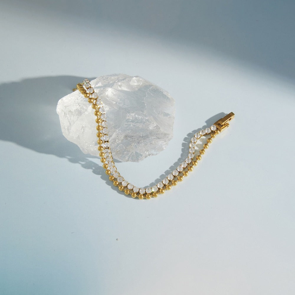 Double Row Tennis Bracelet
