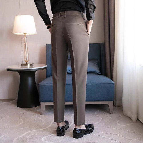 British-style Dapper Mens Dress Pants For Men