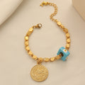 Bohemian Evil Eye Coin Bracelet
