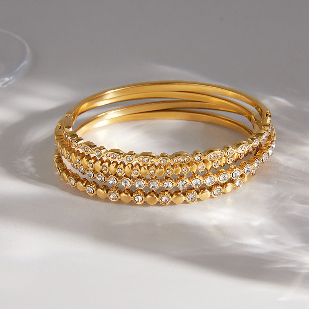 Zircon Stacking Bangle Collection